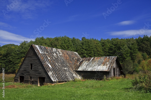 Old Barn in the Summer Mountains