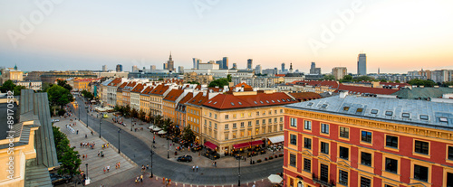 Top view of the old town in Warsaw #89170532