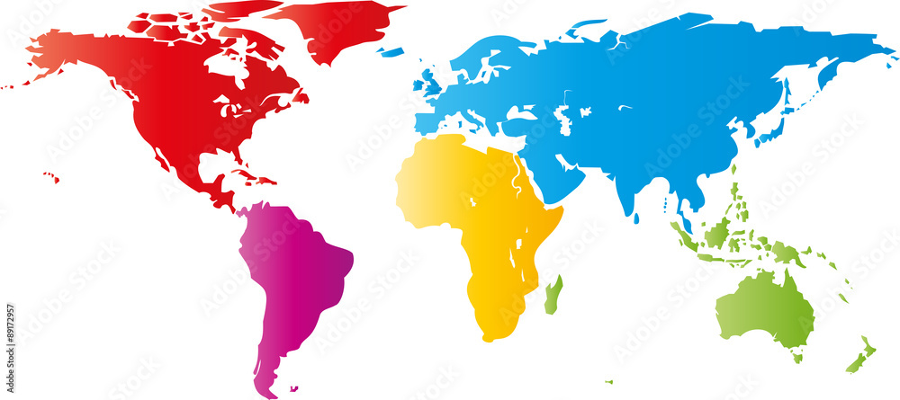 Obraz premium Erdkarte, Erde, Welt, Vektor