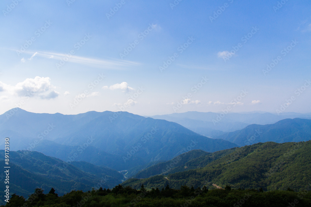 Fototapeta premium 高知県 四国カルスト 天狗高原の風景