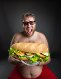 Man with sandwich