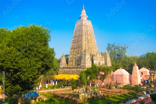 Mahabodhi temple  bodh gaya  India. The site where Gautam Buddha attained enlightenment