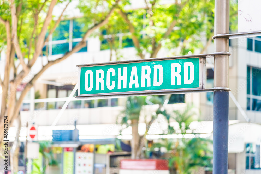 Obraz premium Orchard road sign