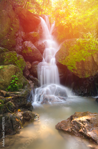 Beautiful Deep Forest waterfall in Nakornnayok  Thailand