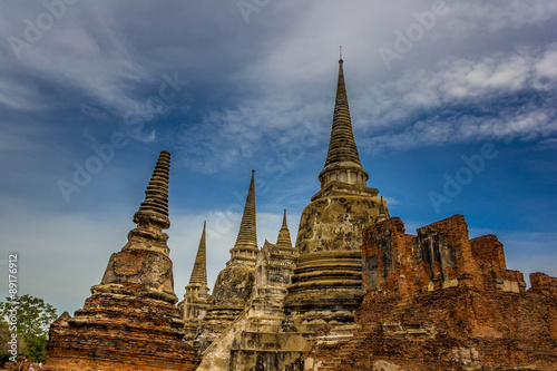 Old Temple of Ayuthaya  Thailand