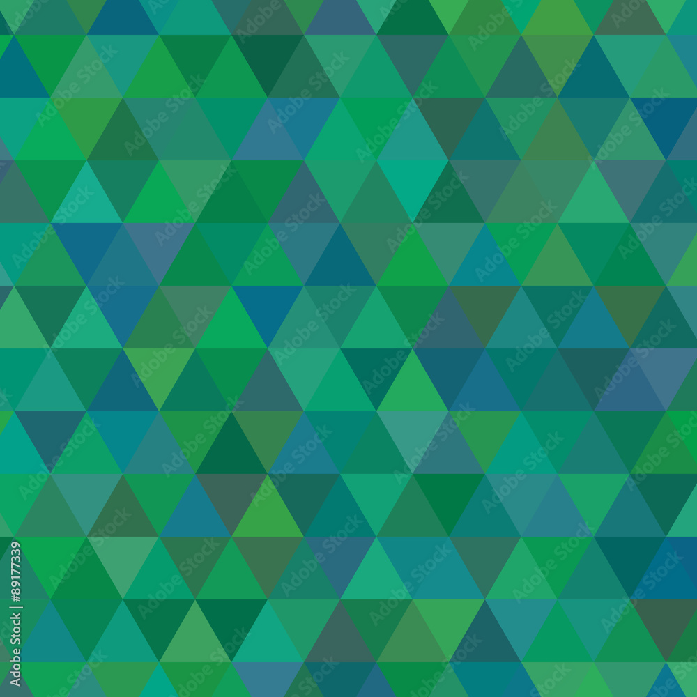 green triangle geometric mosaic card green triangle geometric mosaic card
