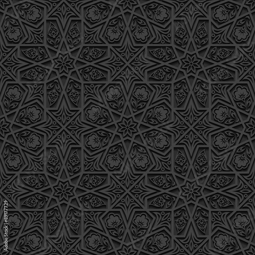 Seamless pattern with traditional ornament. 
