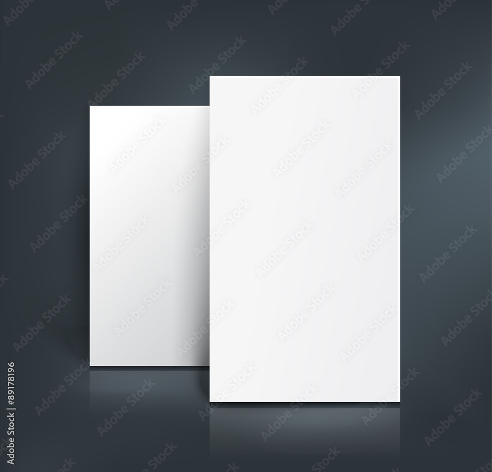 Business cards mockup. Vector illustration Business cards mockup. Vector illustration