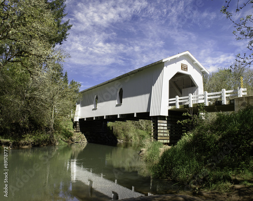 Covered Bridge Over Crabtree Creek, Linn County Oregon