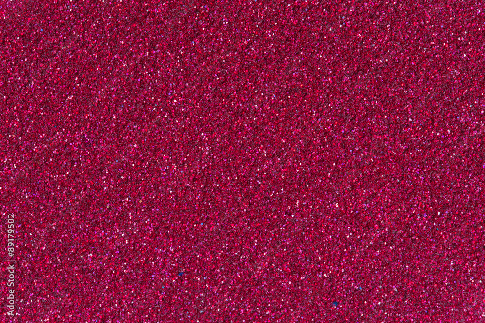 Crimson glitter background texture.