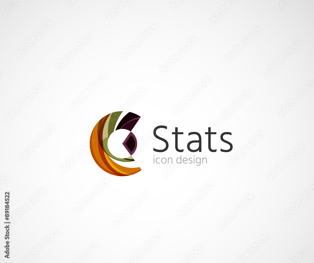 Obraz premium Statistics company logo design. Vector illustration. 