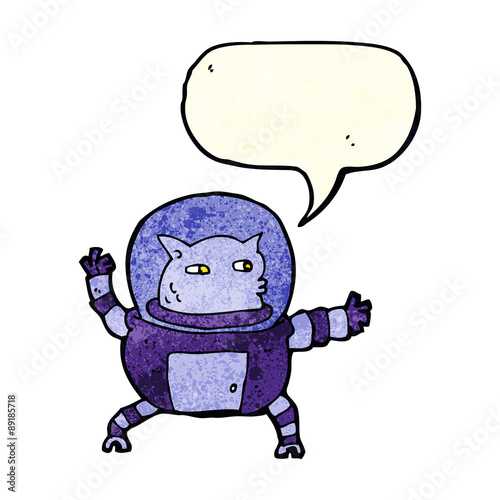 cartoon alien with speech bubble