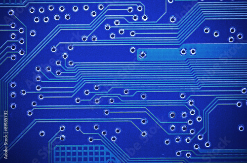 lines and solder joints of the modern circuit board