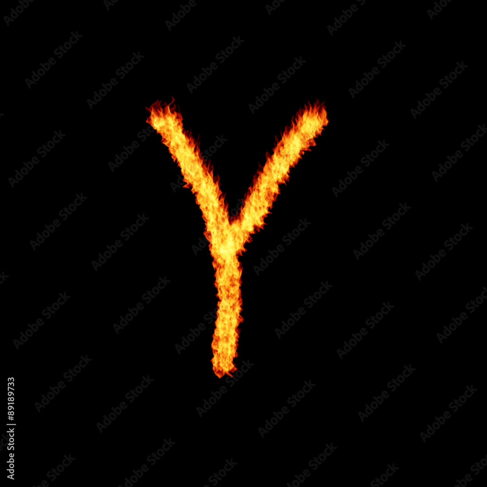 Fototapeta premium Fire letter