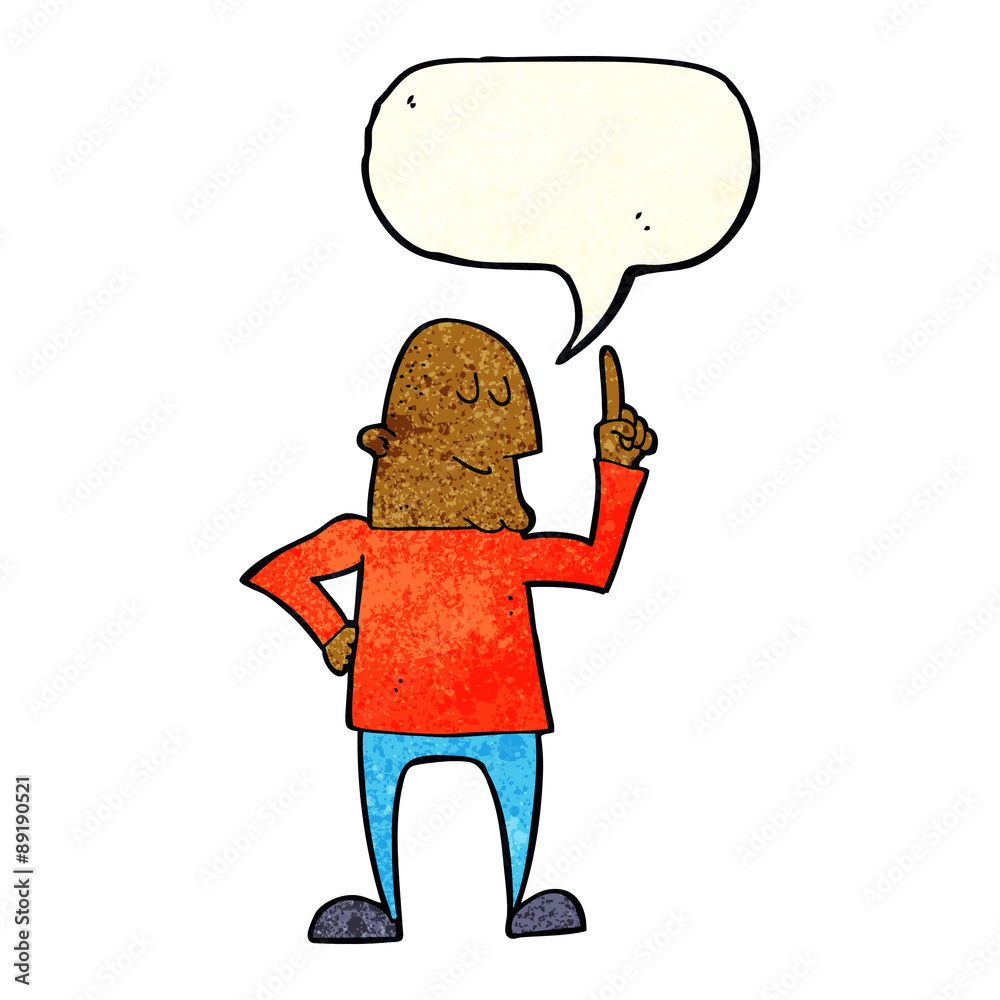 cartoon man pointing finger with speech bubble cartoon man pointing finger with speech bubble