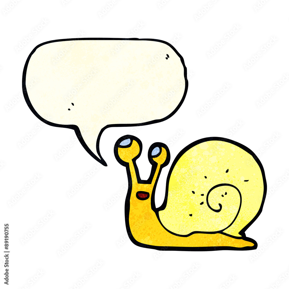 cartoon snail with speech bubble cartoon snail with speech bubble