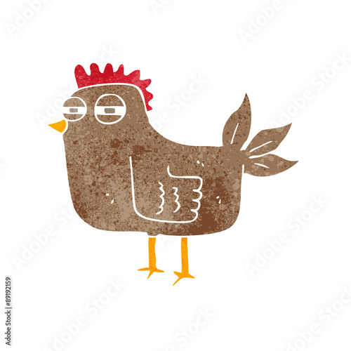 cartoon sly hen