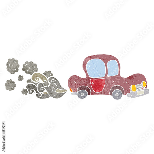cartoon dirty old car