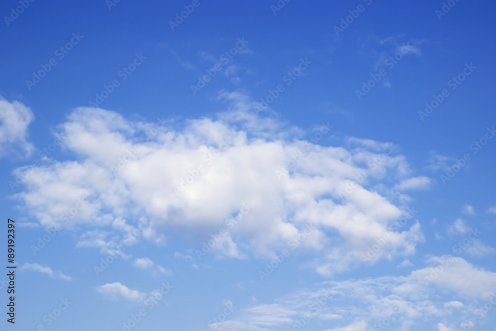 Blue sky and white clouds,Soft white clouds against blue sky Blue sky and white clouds,Soft white clouds against blue sky