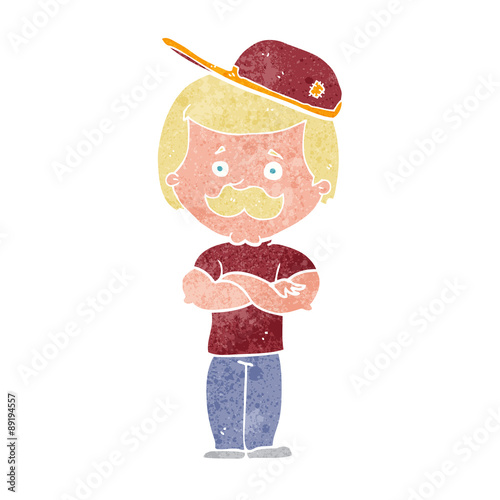 cartoon manly man
