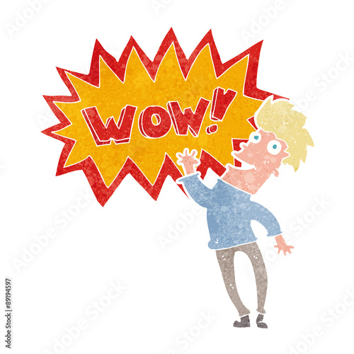 cartoon amazed man
