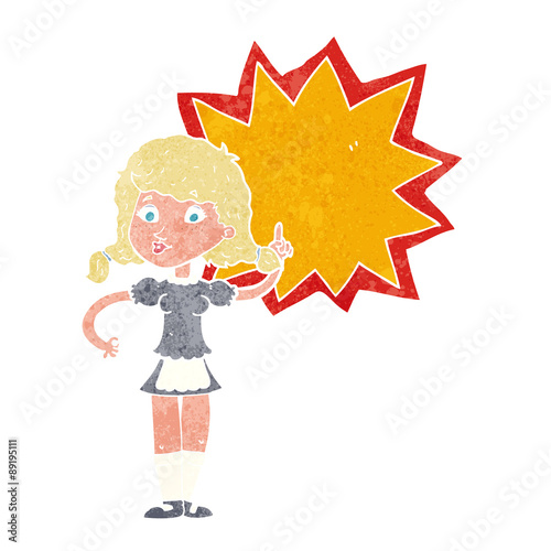 cartoon waitress