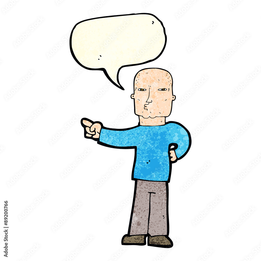 cartoon pointing man with speech bubble cartoon pointing man with speech bubble