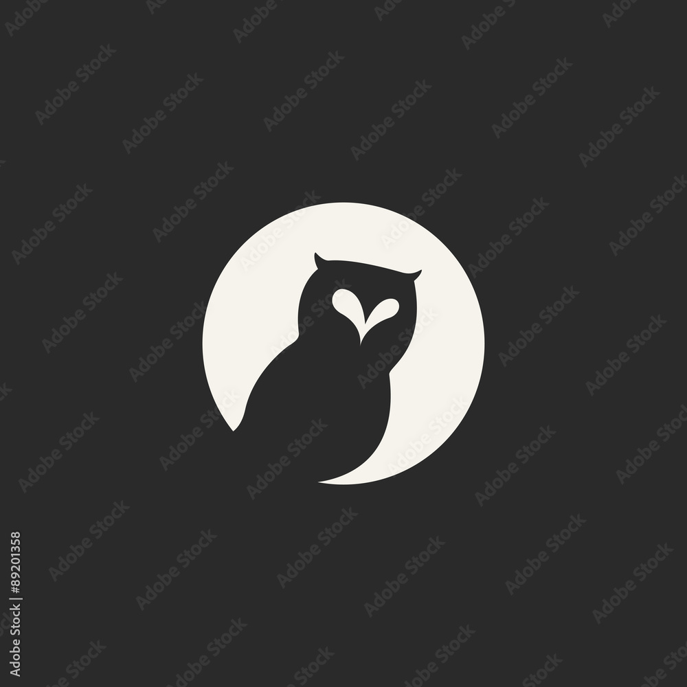 Fototapeta premium owl icon