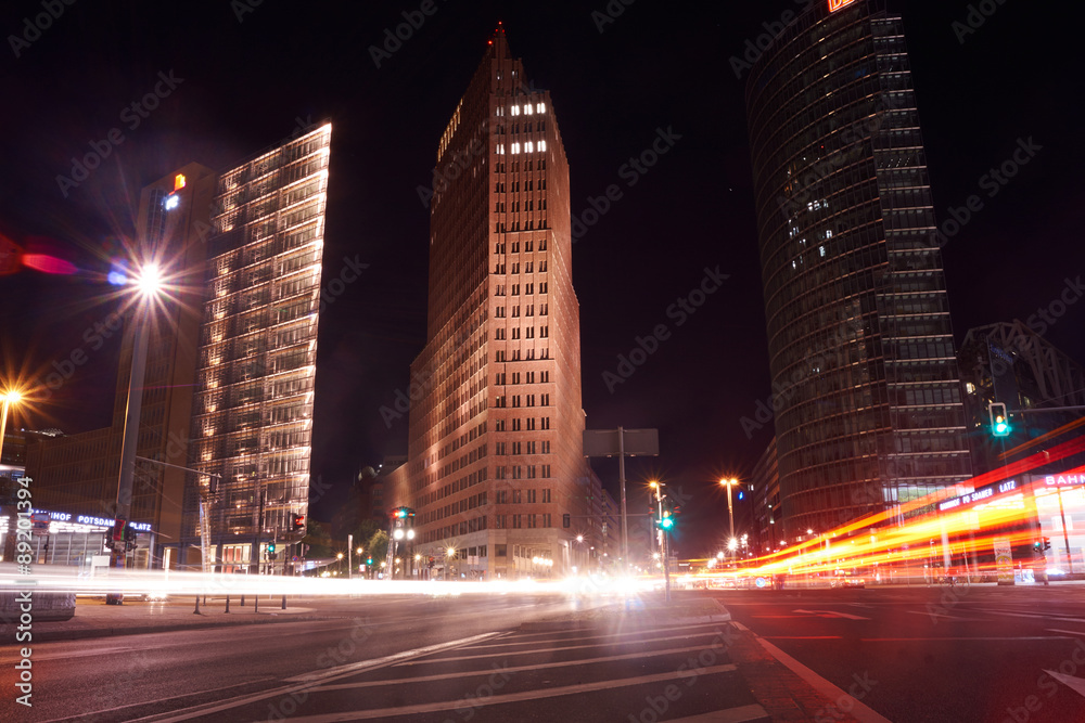 Fototapeta premium Langzeitbelichtung potsdammer platz