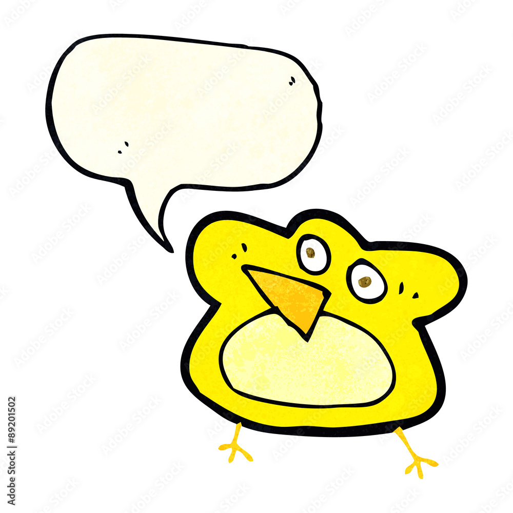 funny cartoon robin with speech bubble funny cartoon robin with speech bubble