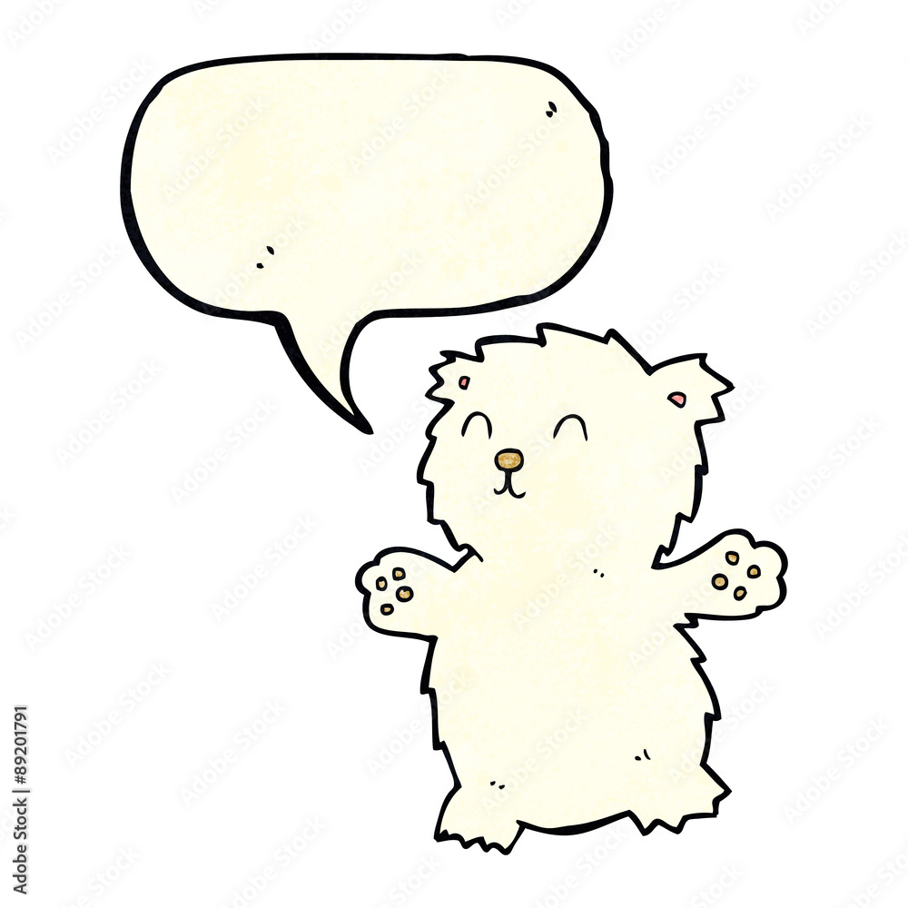 cartoon teddy bear with speech bubble cartoon teddy bear with speech bubble