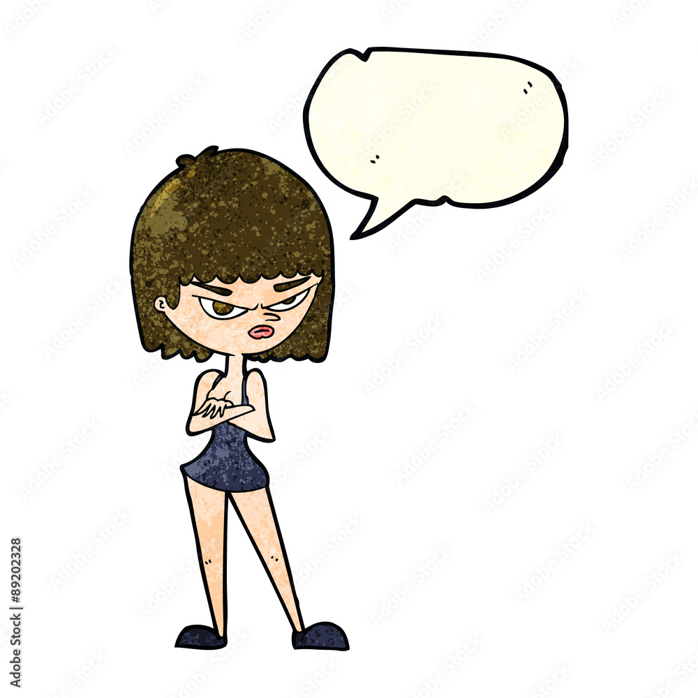 cartoon angry woman with speech bubble cartoon angry woman with speech bubble