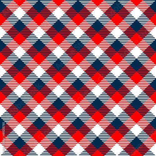 Xadrez Red & Blue Pattern