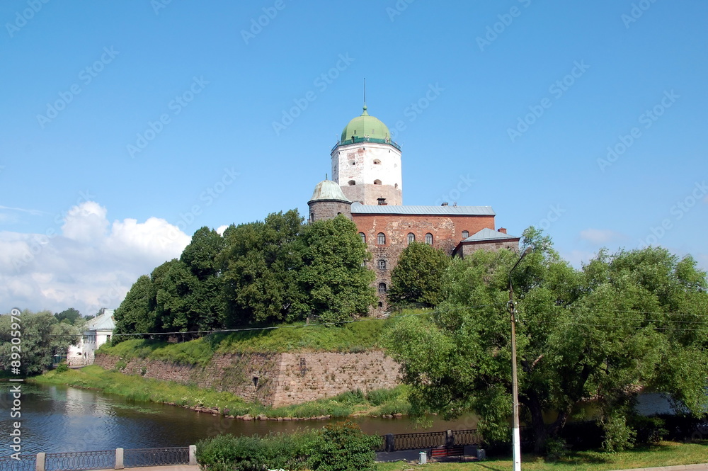 Vyborg castle in Vyborg city, Russia 