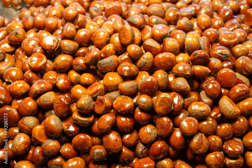 Bild auf Leinwand Chestnuts background