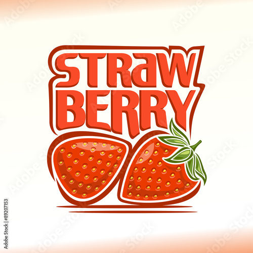 Vector illustration on the theme of  strawberry