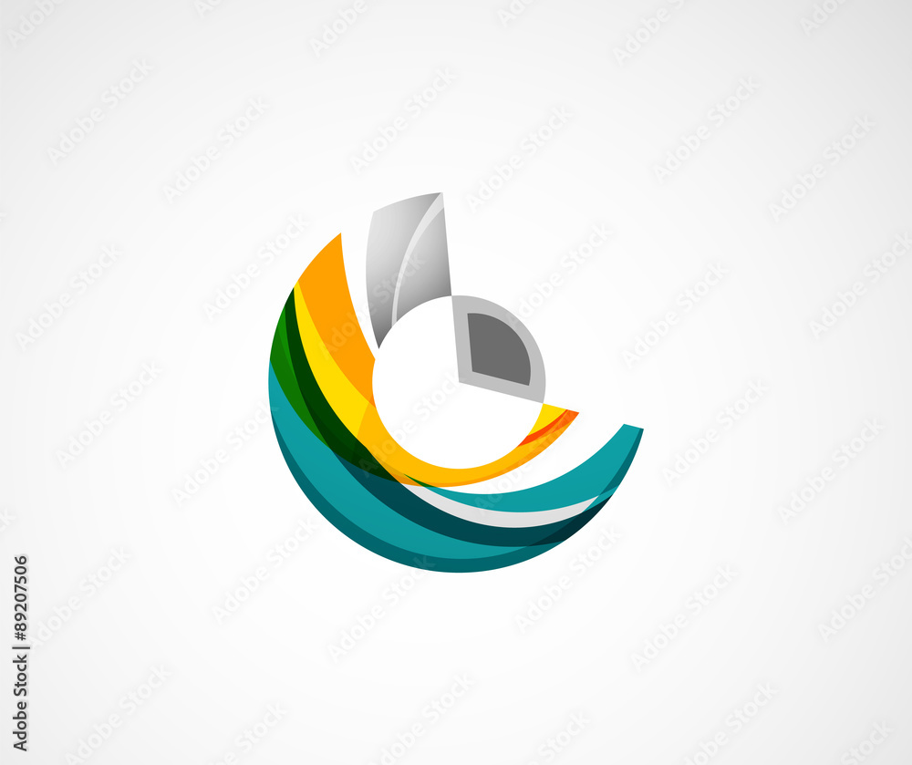 Statistics company logo design. Vector illustration. Statistics company logo design. Vector illustration.