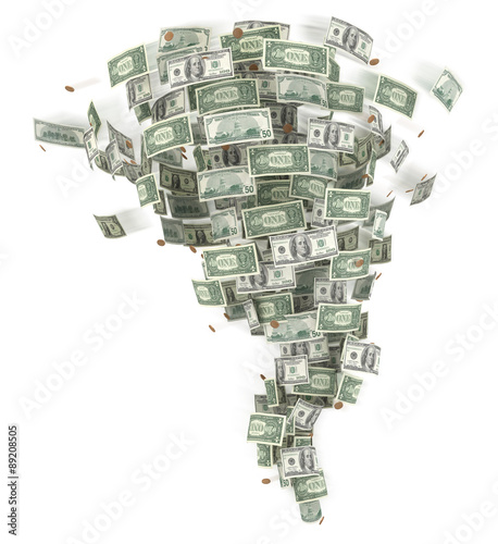 Tornado from money.