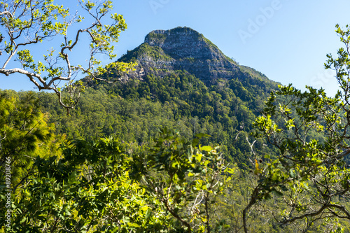 Spicers Gap Lookout overlooking the mountains in the Scenic Rim, Queensland during the day photo