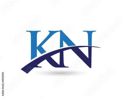 KN Logo Letter Swoosh