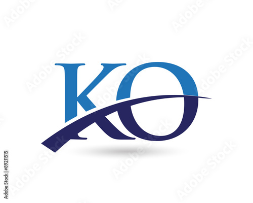 KO Logo Letter Swoosh photo