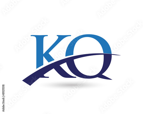 KQ Logo Letter Swoosh