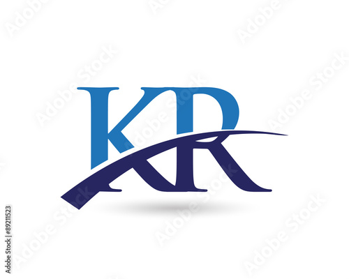 KR Logo Letter Swoosh