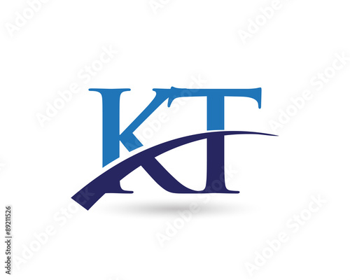 KT Logo Letter Swoosh