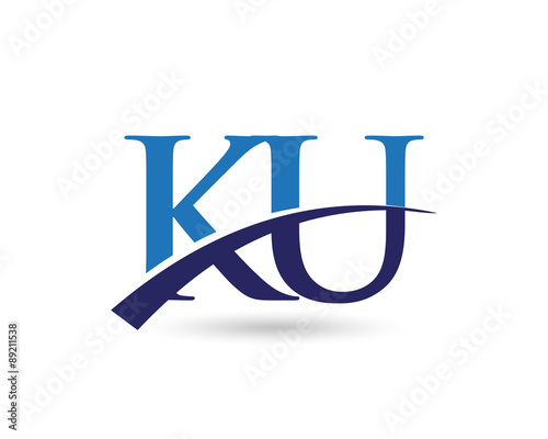 KU Logo Letter Swoosh