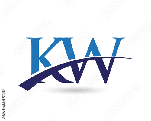 KW Logo Letter Swoosh