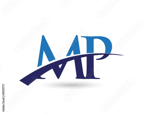 MP Logo Letter Swoosh
