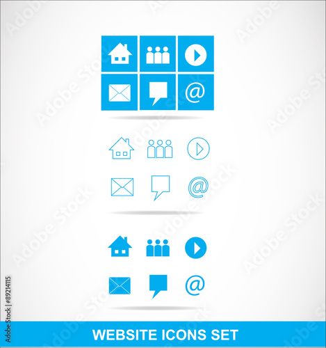 Web icon set