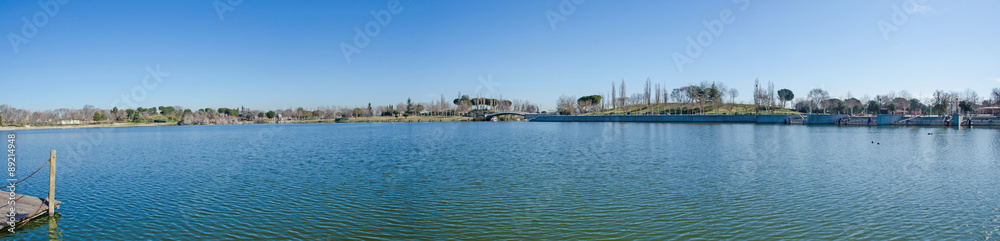 Leganés. Mari Pascuala lake panoramic