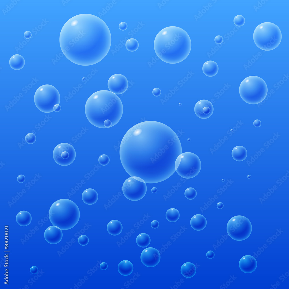 Vector ocean bubbles, aqua sea bubbles Vector ocean bubbles, aqua sea bubbles